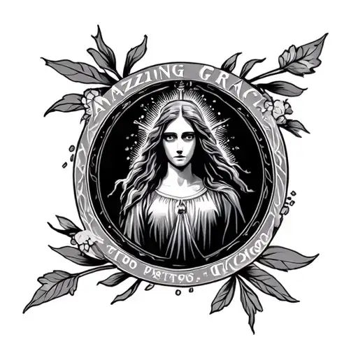 Amazing Grace tattoo design idea
