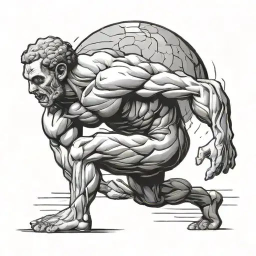 Sisyphus tattoo design idea