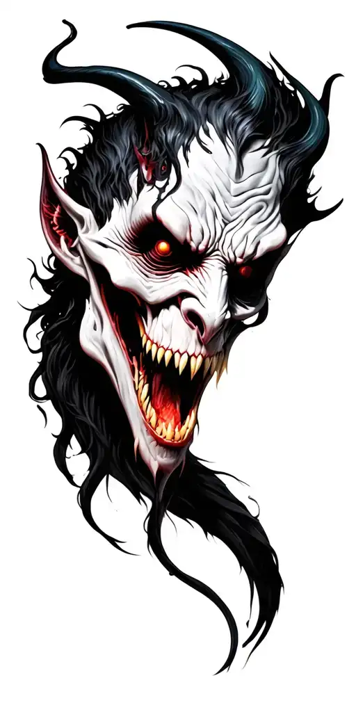 demons tattoo design idea