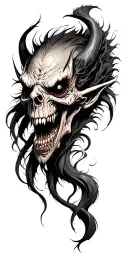 demons tattoo design idea