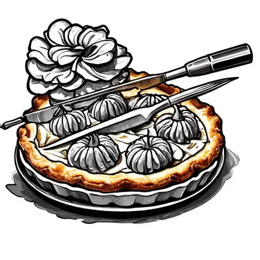 Make a pie tattoo design idea