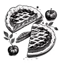 Make a pie tattoo design idea
