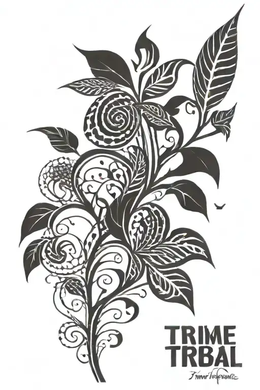 plant growing, prime numbers tattoo design idea