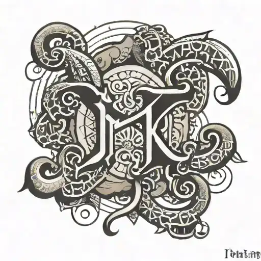 rock faunt with sipin name written tattoo design idea