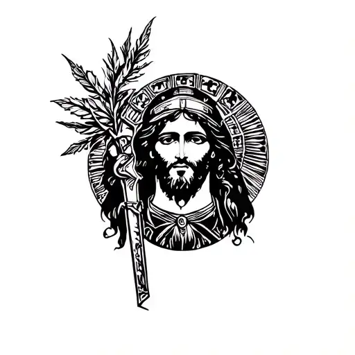 San Judas Tadeo tattoo design idea