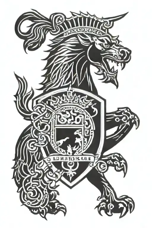 Lindsay clan crest tattoo design idea