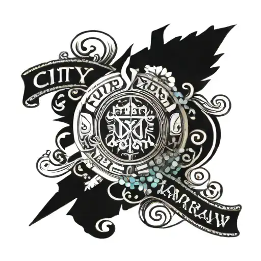 City Warsaw, zidiac sign Virgo, name Raphael tattoo design idea