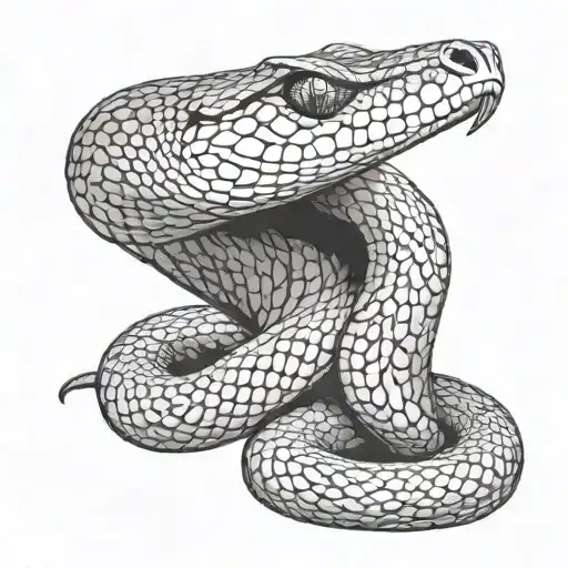 king cobra snake tattoo design idea