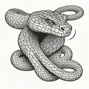 king cobra snake tattoo design idea