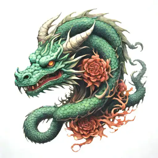 haku dragon and no face tattoo tattoo design idea