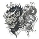 commitment discipline tattoo design idea
