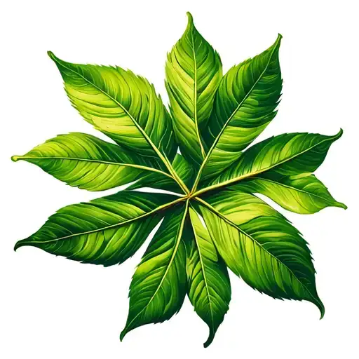 Leaf life tattoo design idea