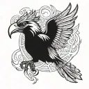fenix bird getting tattoo design idea
