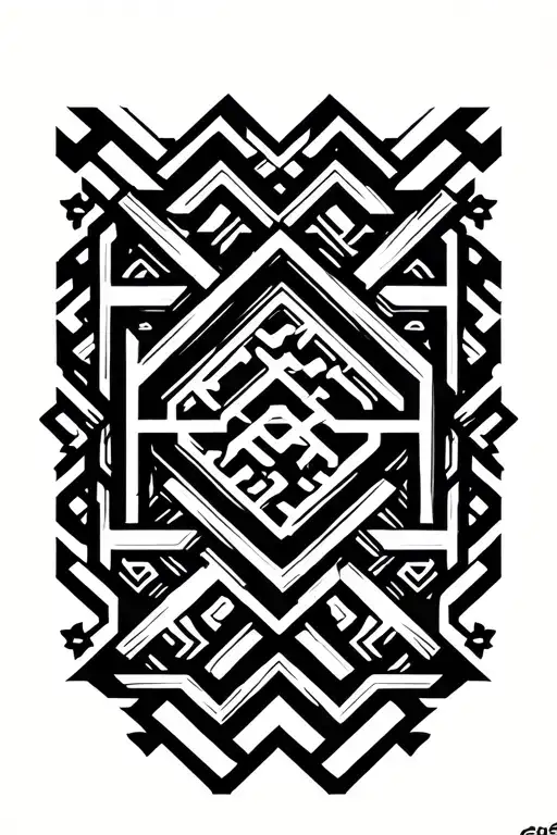 "Tajik" Korean writing tattoo design idea