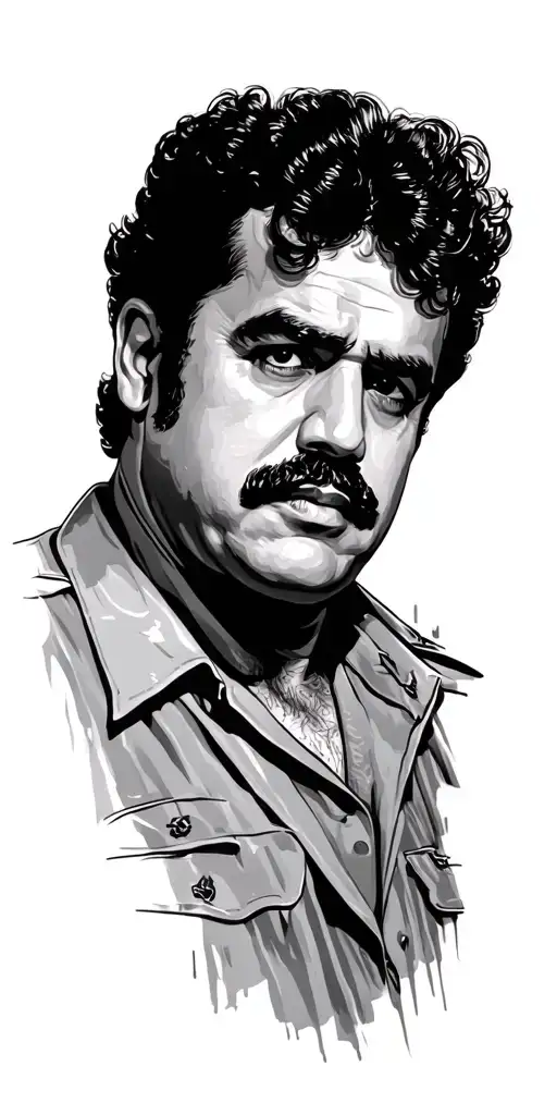 Pablo Escobar sees tattoo design idea