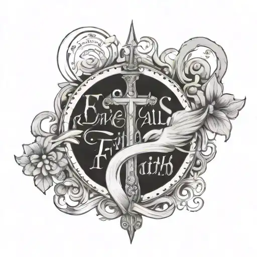 five solas of faith written tattoo design idea