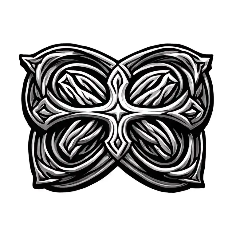 Irish Celtic cross tattoo design idea