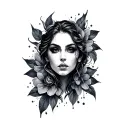 Vertical tattoo design idea