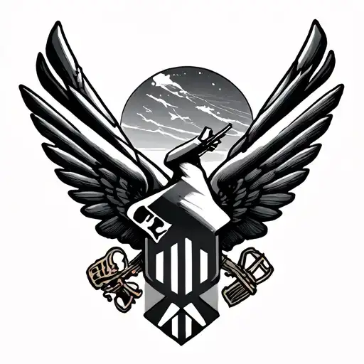 Air Force tattoo design idea