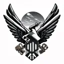 Air Force tattoo design idea