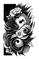 Various shapes and patterns for the upper arm to fill the gaps tattoo design idea