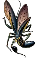 mantis tattoo design idea