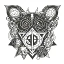 minimalist tattoo designs incorporating symbols from Marvel, DC Comics, Disney, Harry Potter, Slytherin, Star Wars tattoo design idea