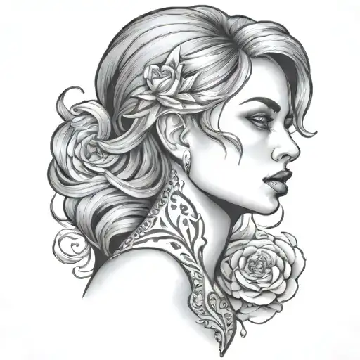 Female tattoo design idea