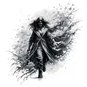 walking paradox tattoo design idea