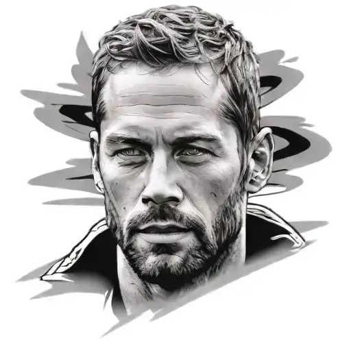 paul walker tattoo design idea