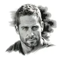 paul walker tattoo design idea