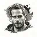 paul walker tattoo design idea