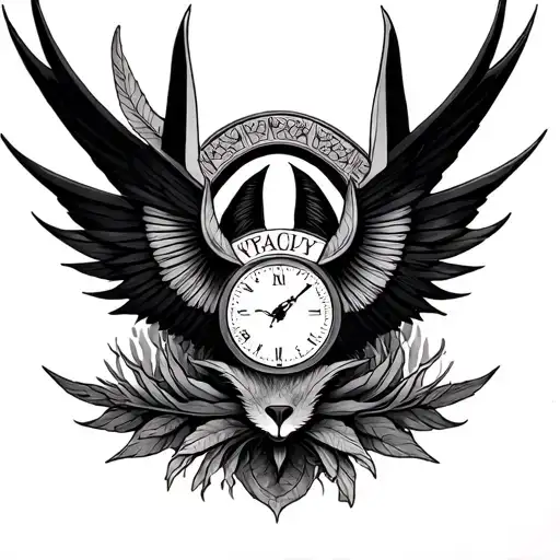 arm half sleeve, mother nature, father time, anubis, gemini tattoo design idea