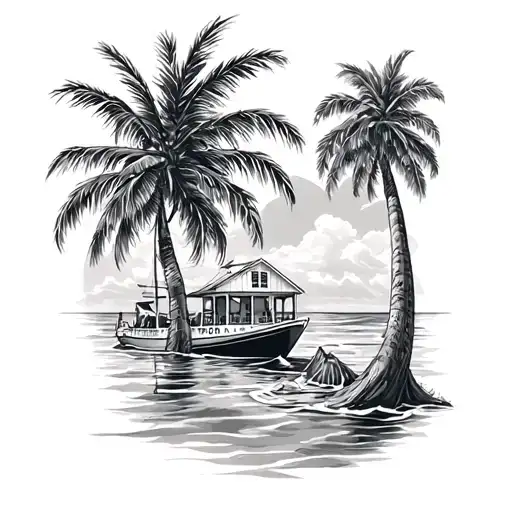 key west Florida tattoo design idea
