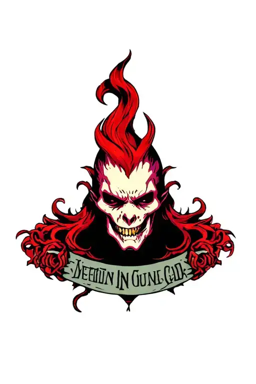 belial tattoo design idea