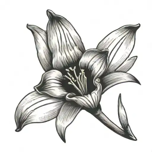 snowdrop daffodil marigold tattoo design idea