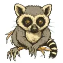 lemur tattoo design idea