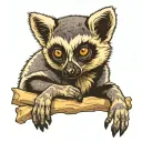 lemur tattoo design idea