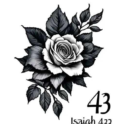 Isaiah 43 tattoo design idea