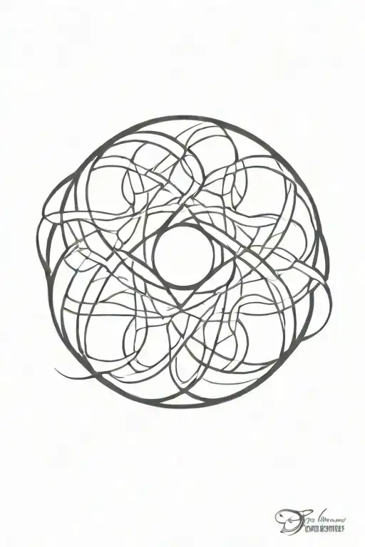 infinite symbol incorporated tattoo design idea