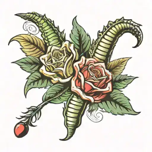 Italian Cornicello tattoo design idea