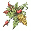 Italian Cornicello tattoo design idea