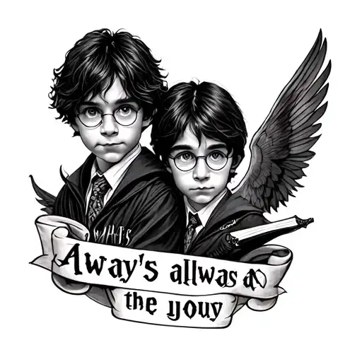 Harry Potter always tattoo design idea