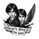 Harry Potter always tattoo design idea
