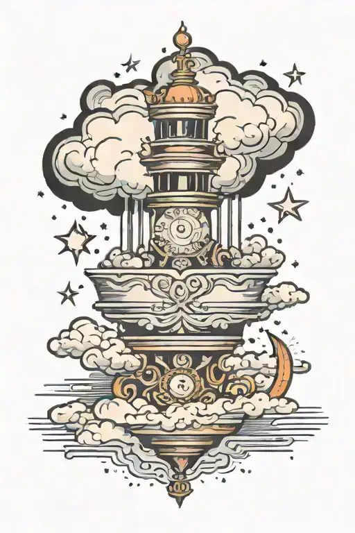 jinx’s cloud tattoo from the series arcane  tattoo design idea