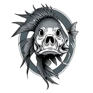 only dead fish  tattoo design idea