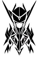 black ranger tribal inspired tattoo design tattoo design idea