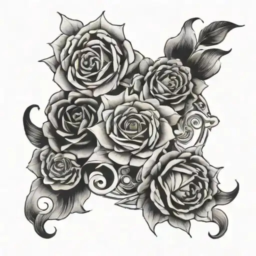 liam Levi names incorporated tattoo design idea