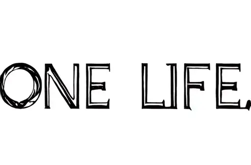 "One life" tattoo design idea