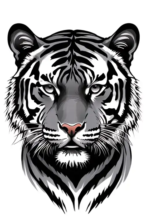 Tiger tattoo design idea